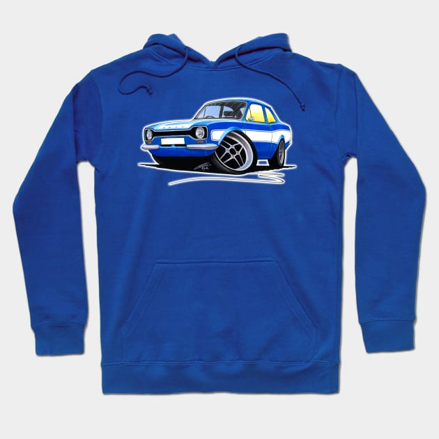 Ford Escort (Mk1) RS2000 Blue Hoodie by y30man5